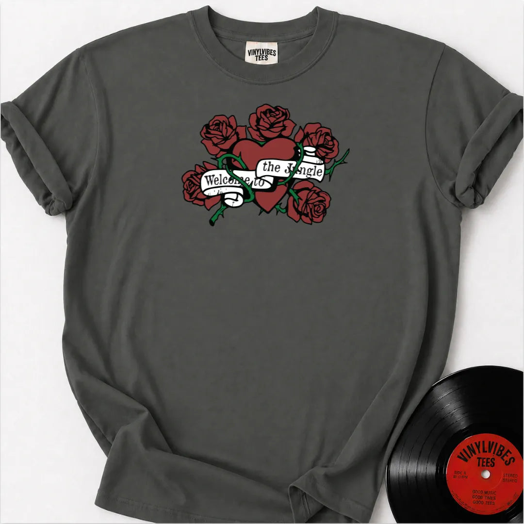 Printify T-Shirt Pepper / S November Rose Premium T-Shirt