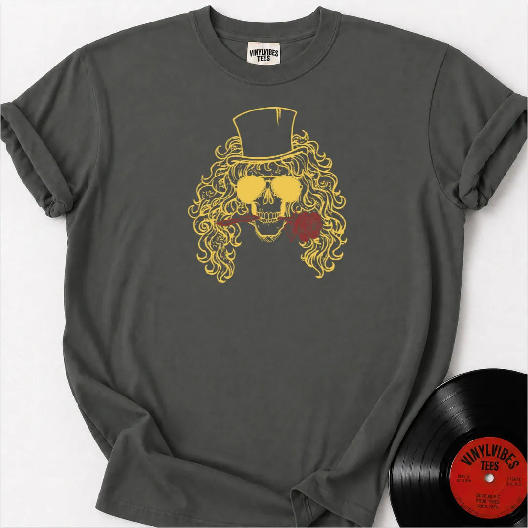 Printify T-Shirt Pepper / S Skull Rose Premium T-Shirt