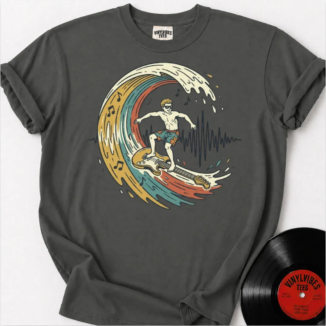 Printify T-Shirt Pepper / S Sonic Surfer Premium T-Shirt