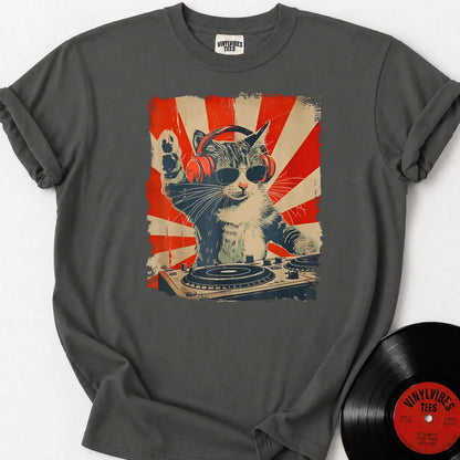 Printify T-Shirt Pepper / S Vibing Cat Premium Premium T-Shirt