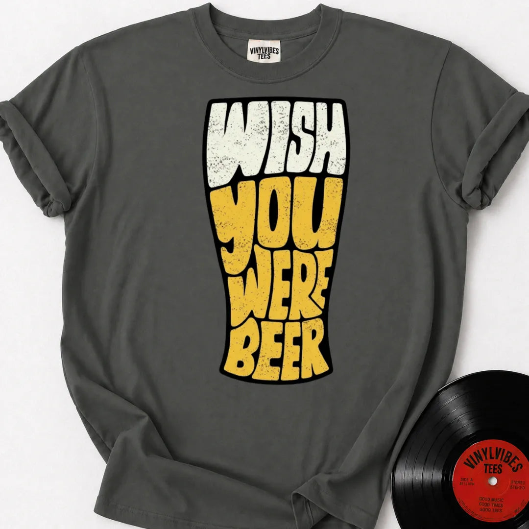 Printify T-Shirt Pepper / S Wish You Were Beer Premium T-Shirt