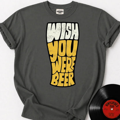 Printify T-Shirt Pepper / S Wish You Were Beer Premium T-Shirt