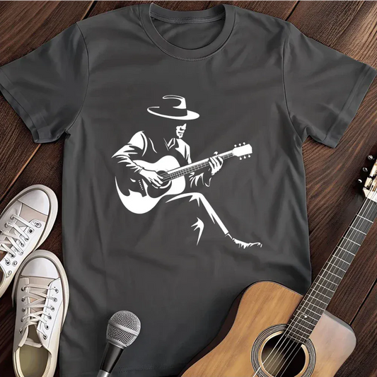 Printify T-Shirt Retro Guitarist T Shirt
