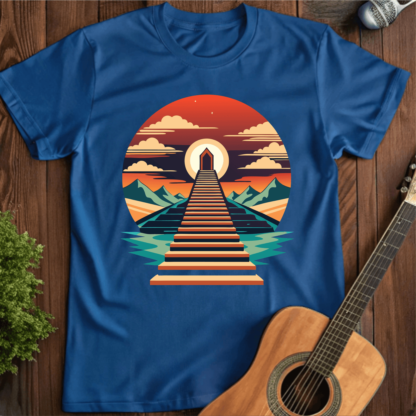 ⭐️⭐️⭐️⭐️⭐️ T-Shirt Royal / S A Stairway to Heaven T-Shirt