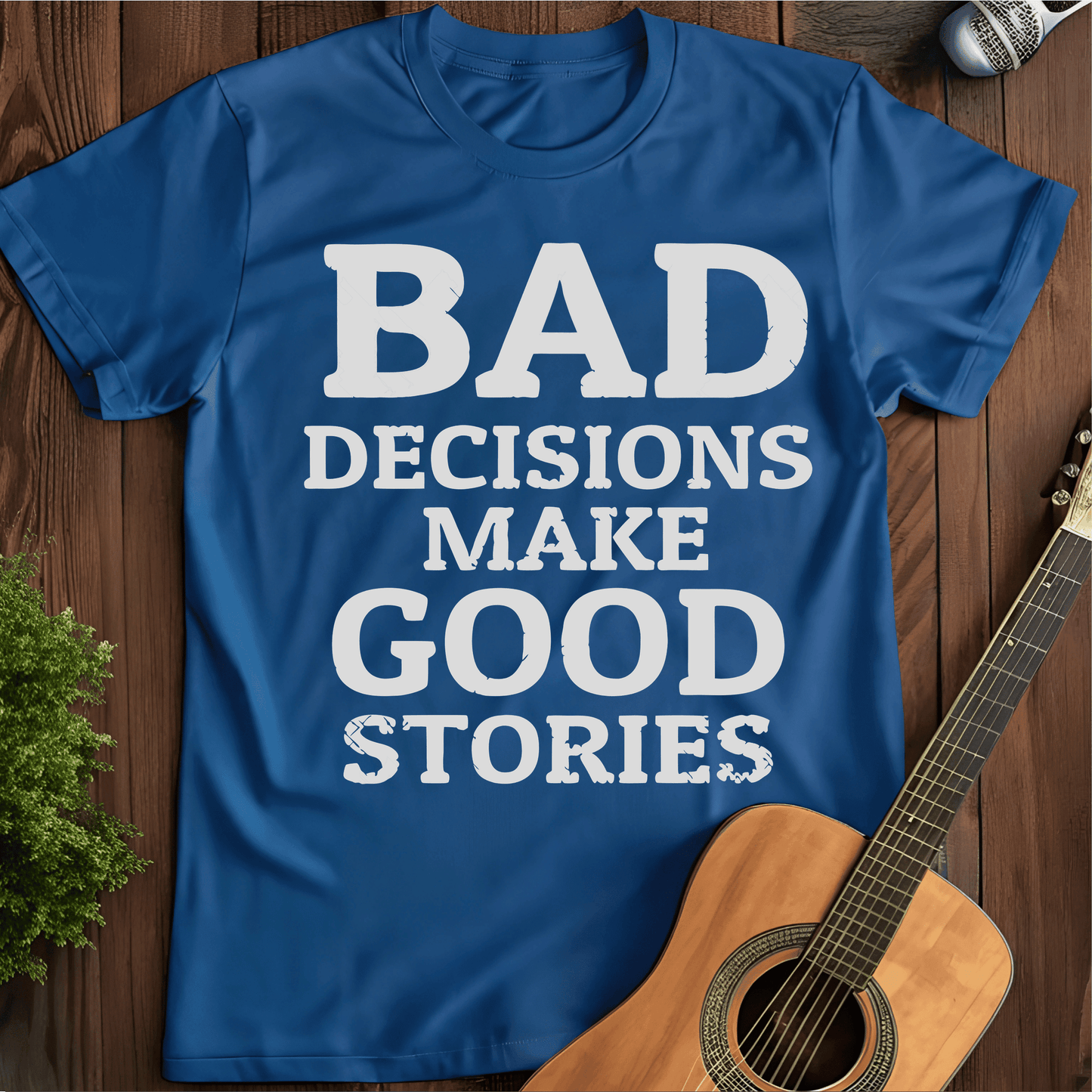 Printify T-Shirt Royal / S Bad Decisions Tee