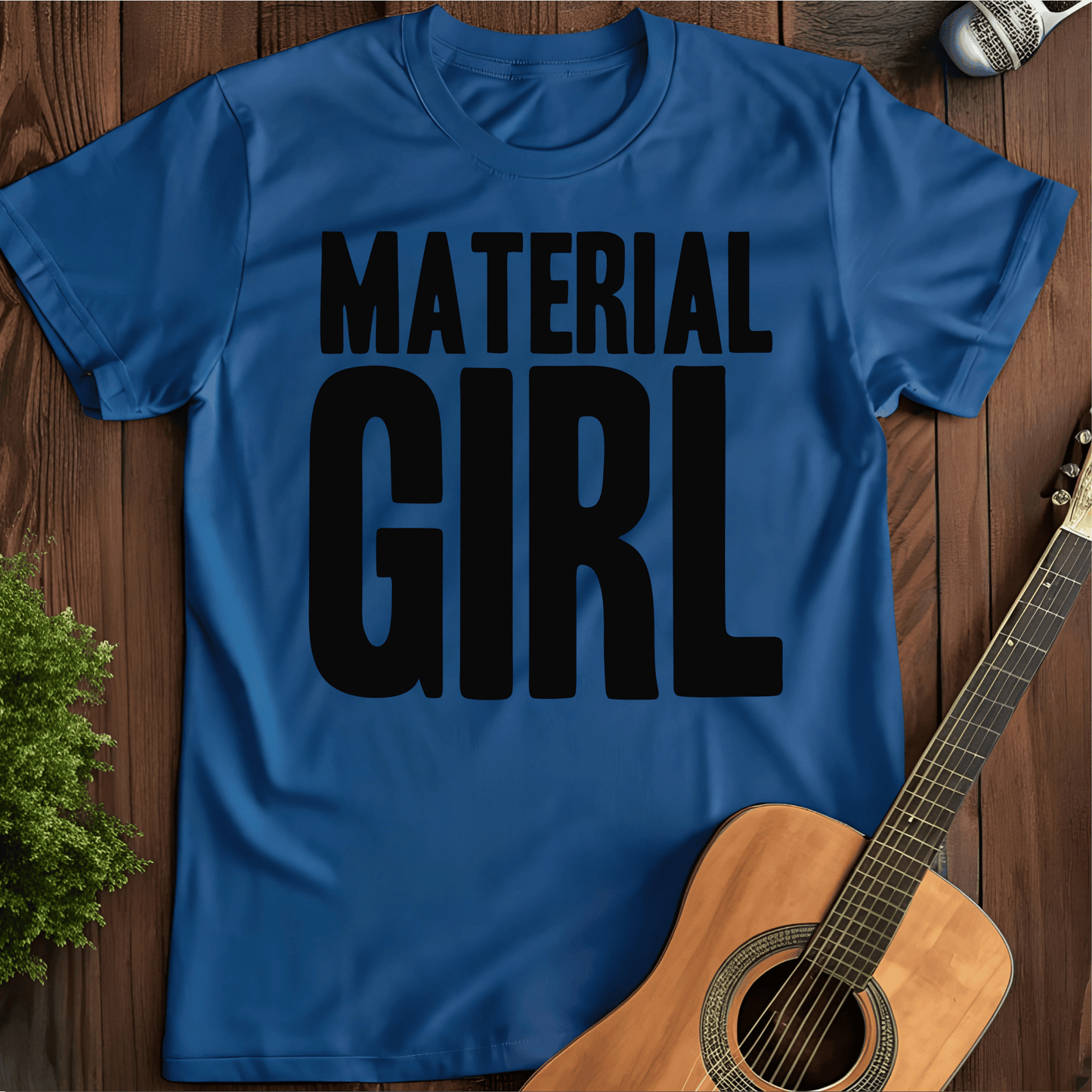 ⭐️⭐️⭐️⭐️⭐️ T-Shirt Royal / S Material Girl T-Shirt