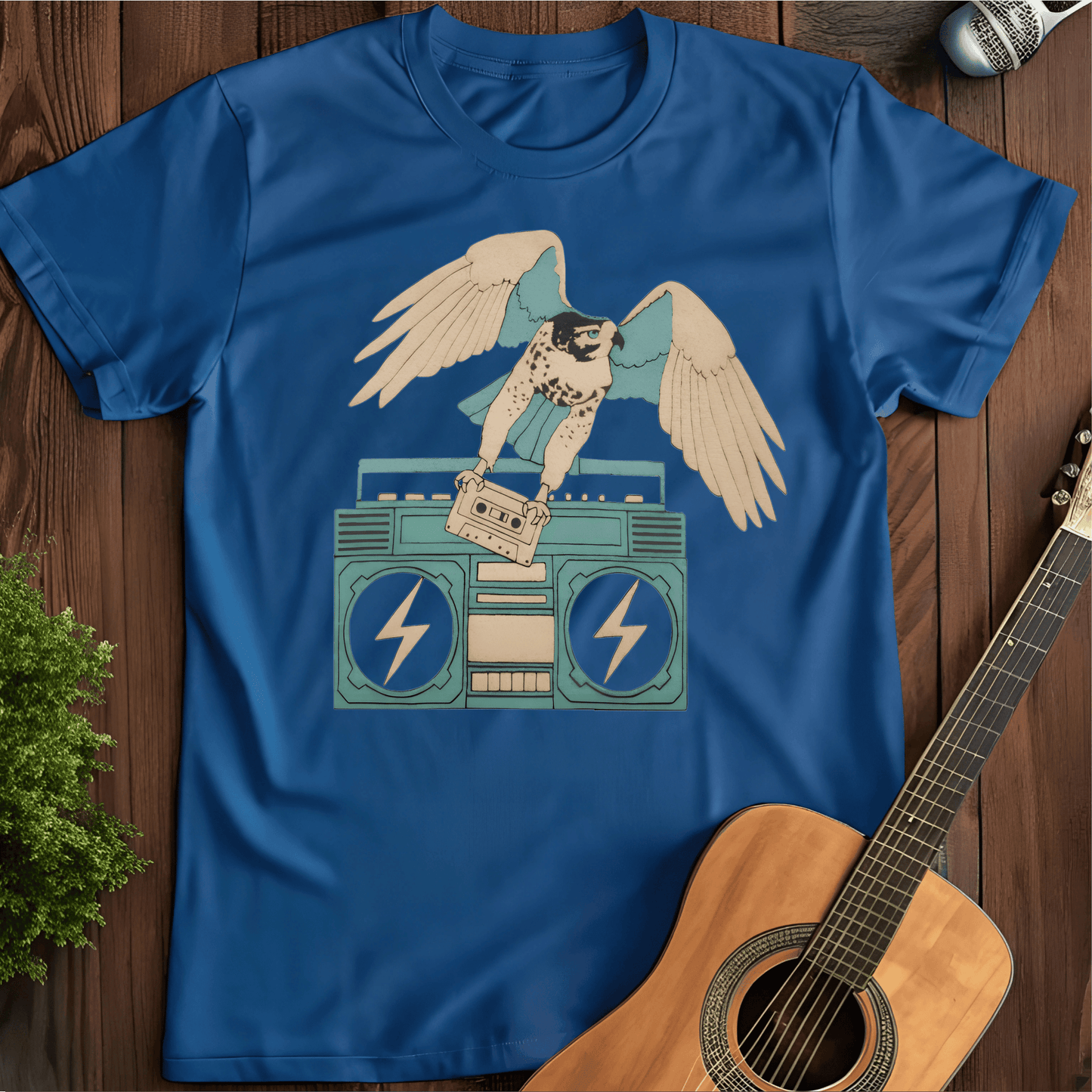 ⭐️⭐️⭐️⭐️⭐️ T-Shirt Royal / S Music Bird T-Shirt