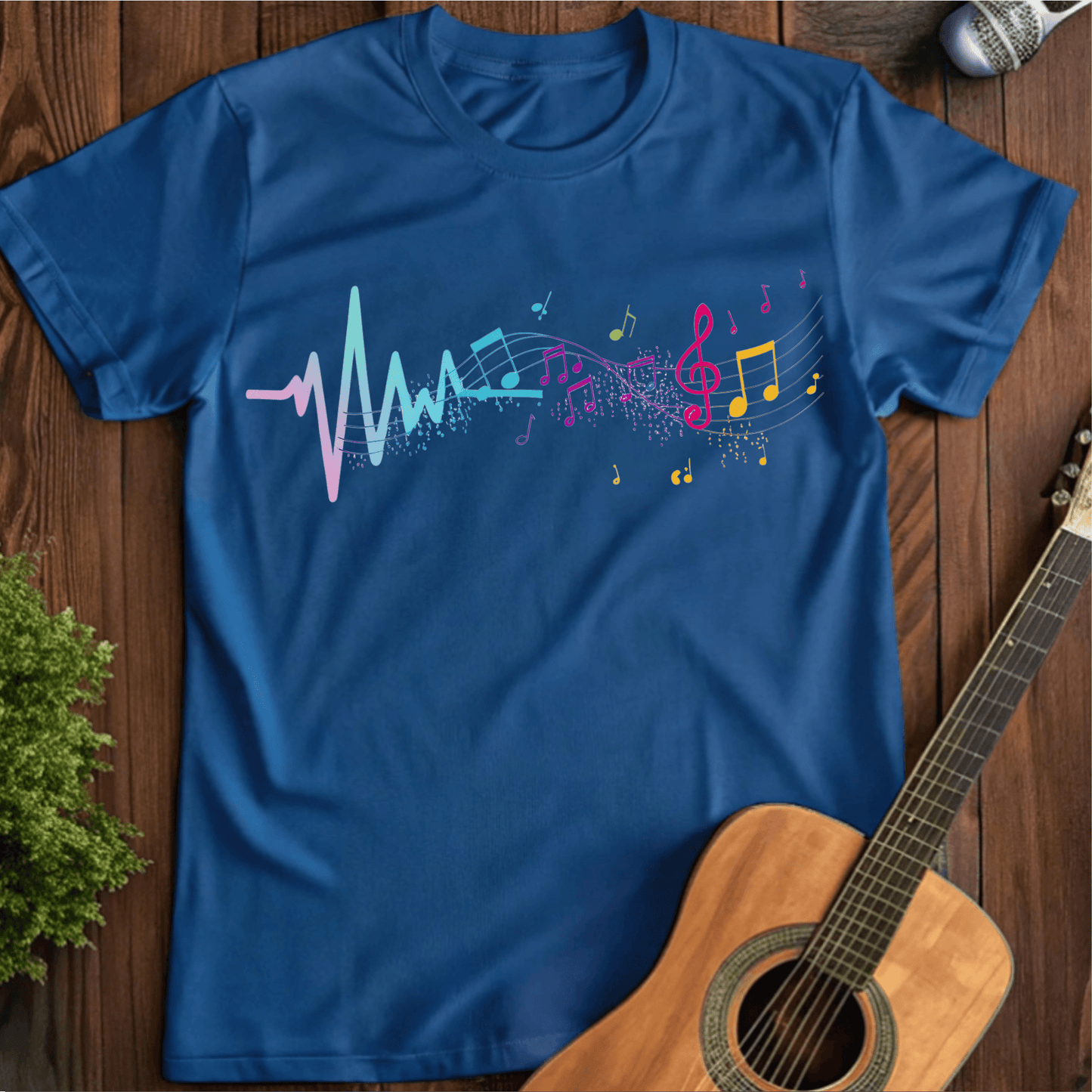 ⭐️⭐️⭐️⭐️⭐️ T-Shirt Royal / S Musical lifeline T-Shirt