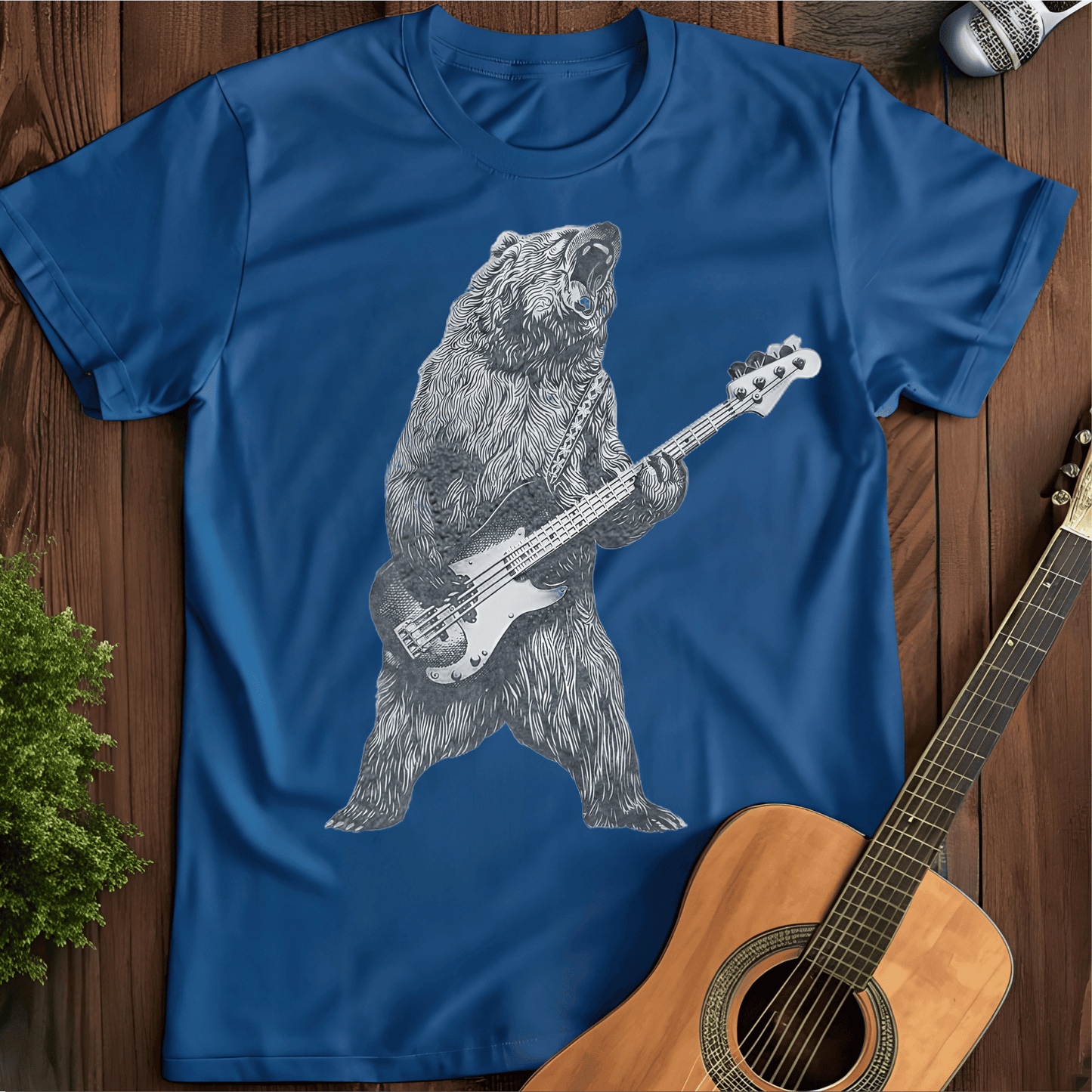 Printify T-Shirt Royal / S Rock Bear Tee