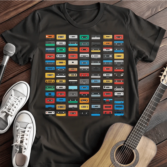 Printify T-Shirt S / Black Casette Hoarder T-Shirt