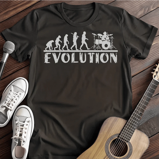 Printify T-Shirt S / Black Drummer Evolution T-Shirt