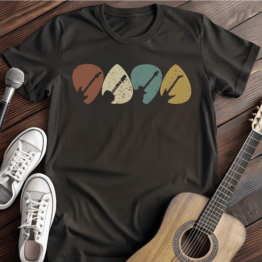 Printify T-Shirt S / Black Guitar Plectrum T-Shirt