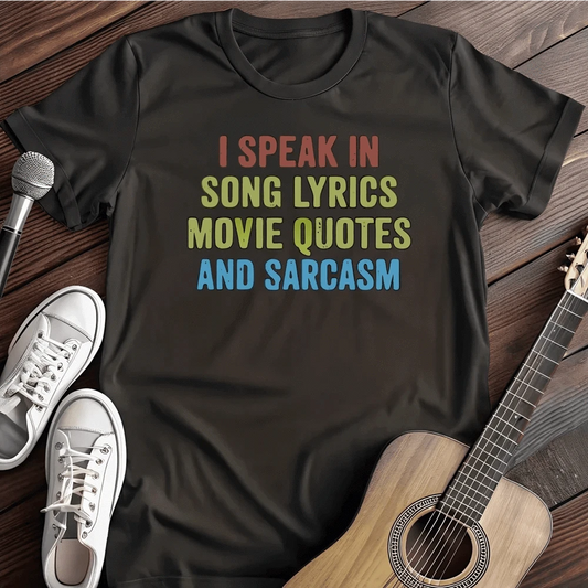 Printify T-Shirt S / Black I Speak T Shirt