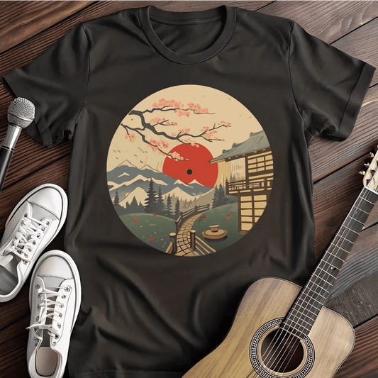 Printify T-Shirt S / Black Japan Garden Vinyl T-Shirt