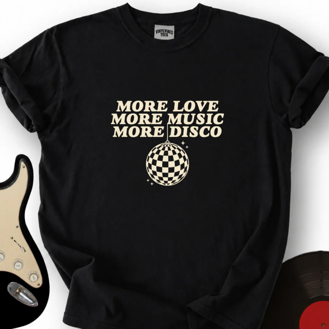 Printify T-Shirt S / Black MORE DISCO T-Shirt