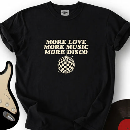 Printify T-Shirt S / Black MORE DISCO T-Shirt