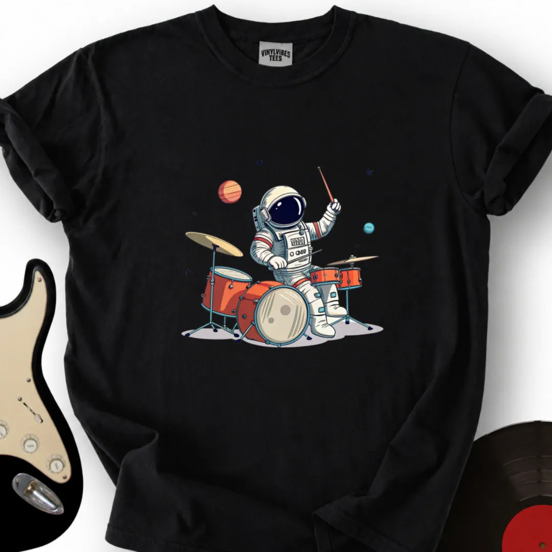 Printify T-Shirt S / Black Playful Astronaut T-Shirt