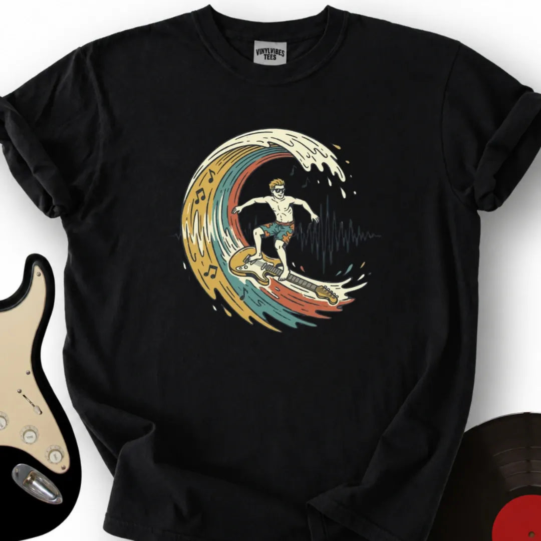 Printify T-Shirt S / Black Sonic Surfer T-Shirt