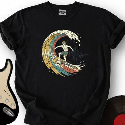 Printify T-Shirt S / Black Sonic Surfer T-Shirt