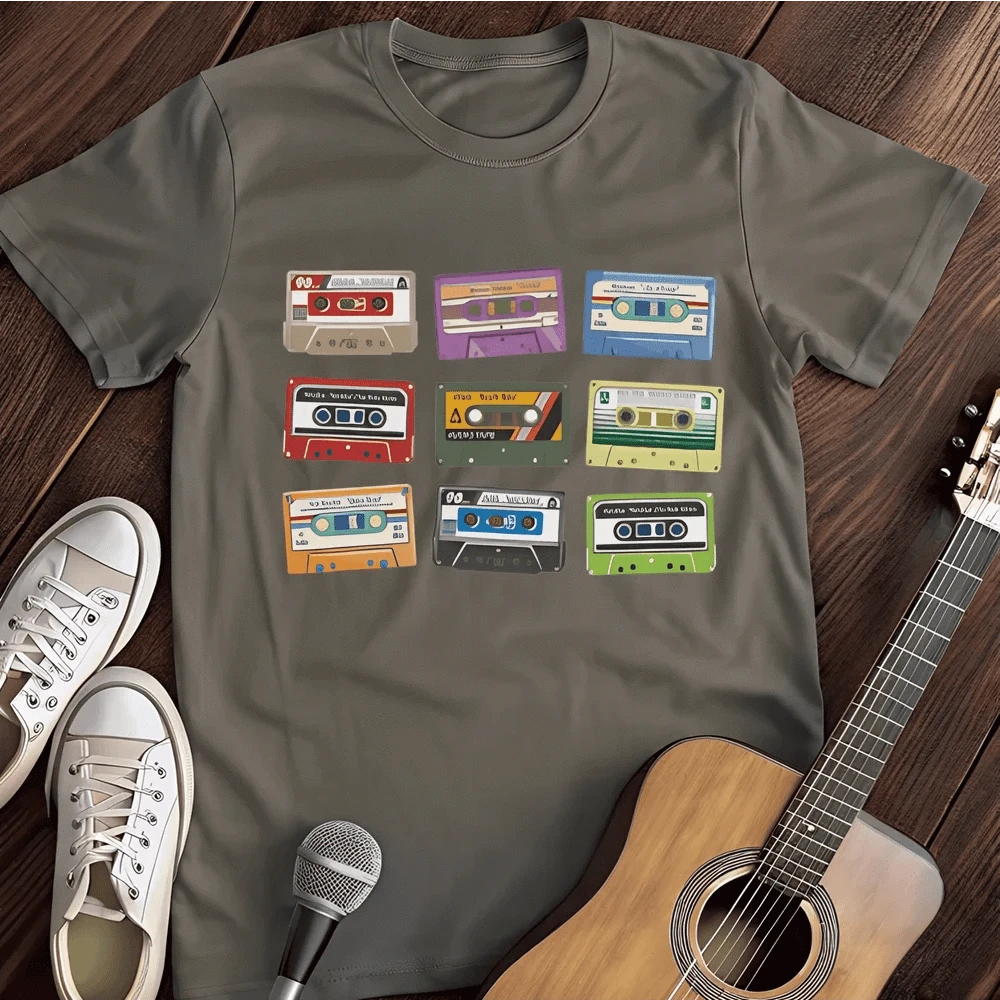 Printify T-Shirt S / Charcoal 9 Times Oldskool T-Shirt
