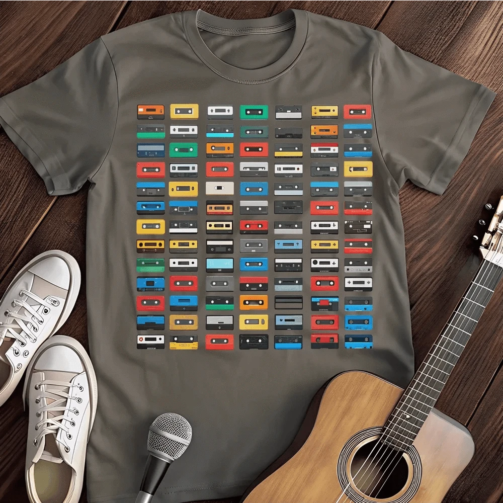 Printify T-Shirt S / Charcoal Casette Hoarder T-Shirt