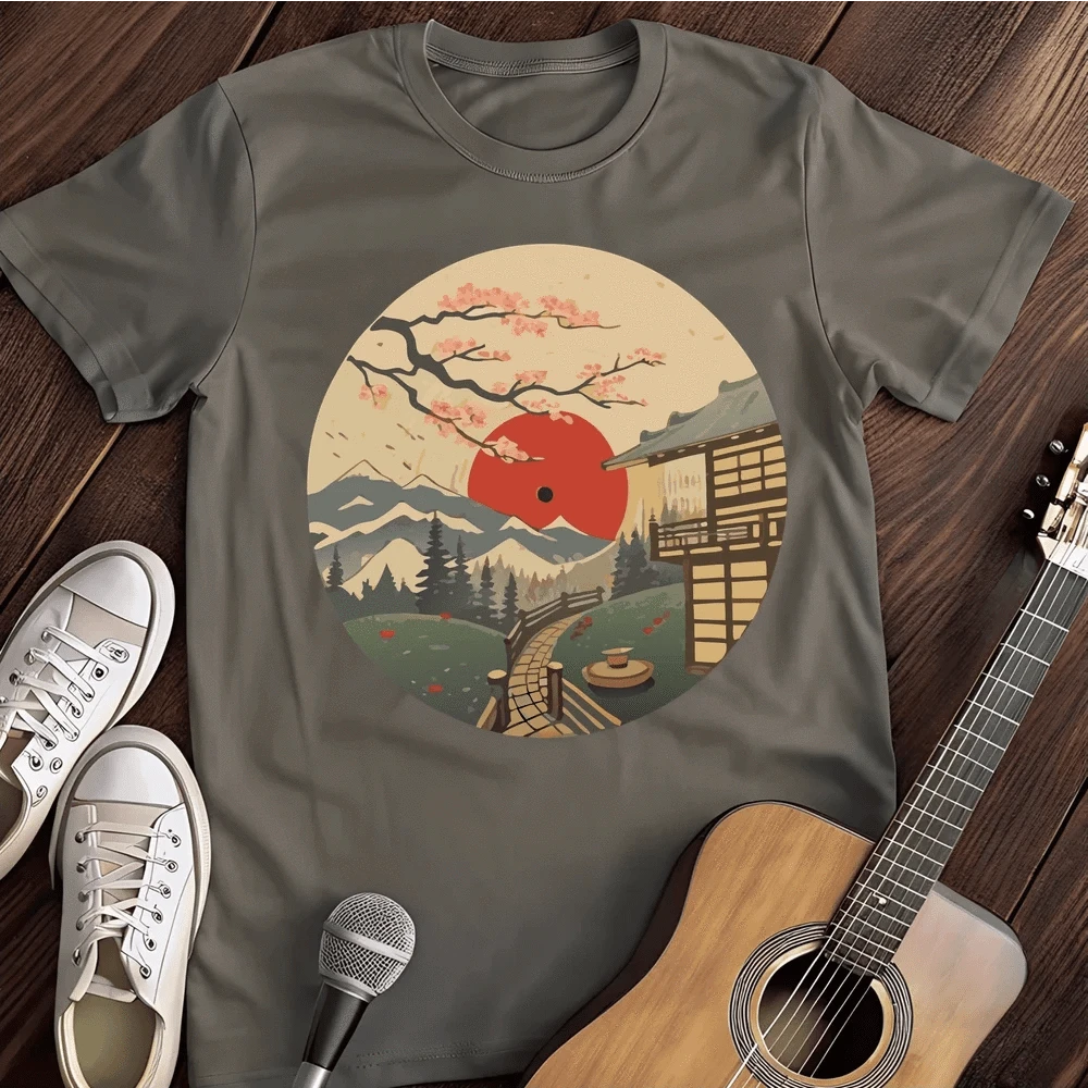 Printify T-Shirt S / Charcoal Japan Garden Vinyl T-Shirt