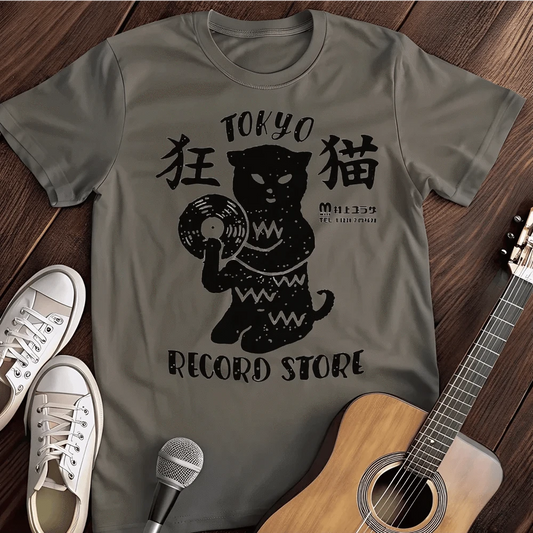 Printify T-Shirt S / Charcoal Tokyo Record Store T-Shirt