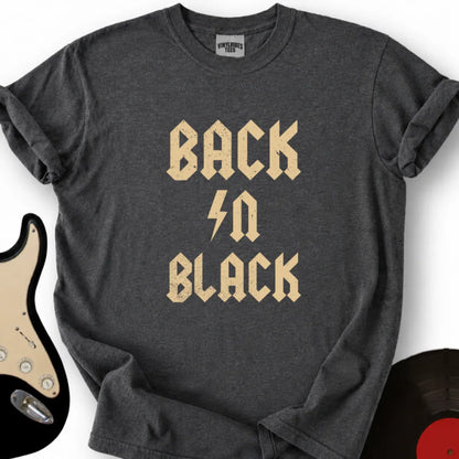 Printify T-Shirt S / Dark Heather Back in black T-Shirt
