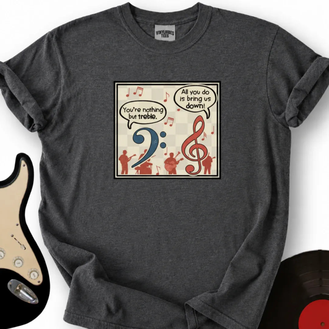 Printify T-Shirt S / Dark Heather Clef Quips T-Shirt