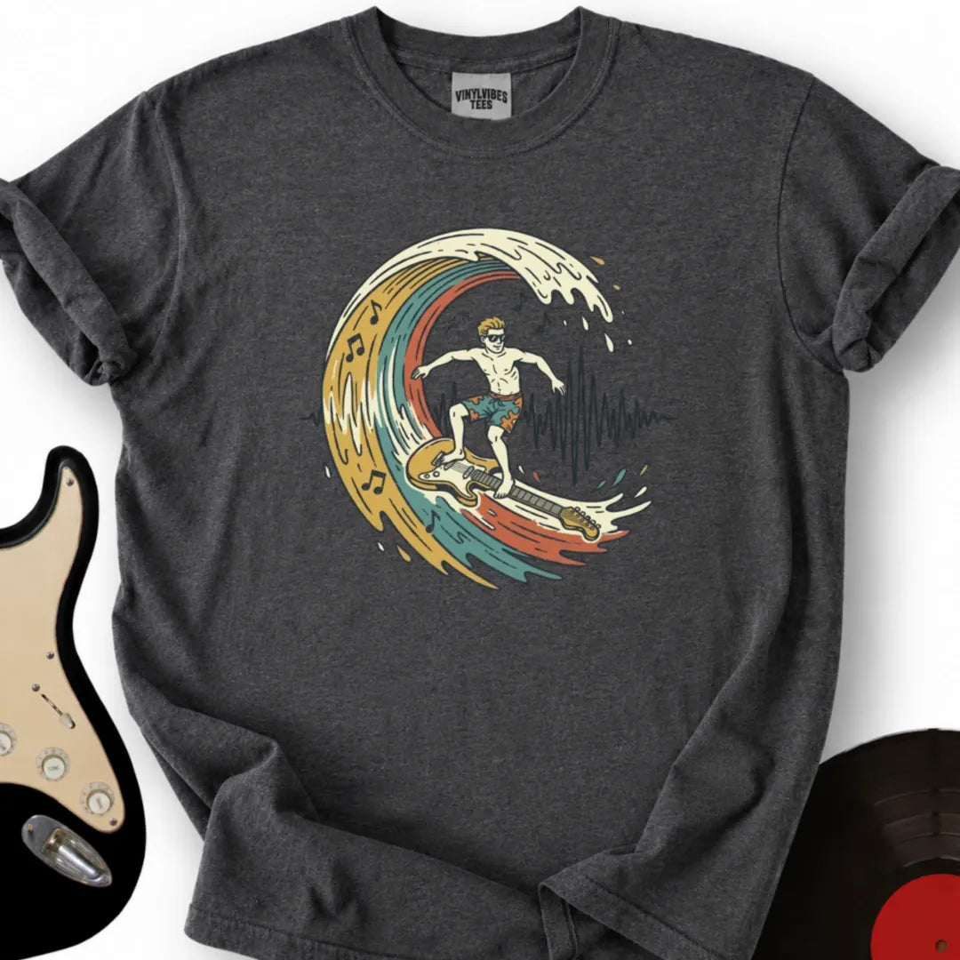 Printify T-Shirt S / Dark Heather Sonic Surfer T-Shirt