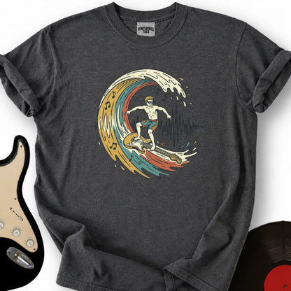 Printify T-Shirt S / Dark Heather Sonic Surfer T-Shirt