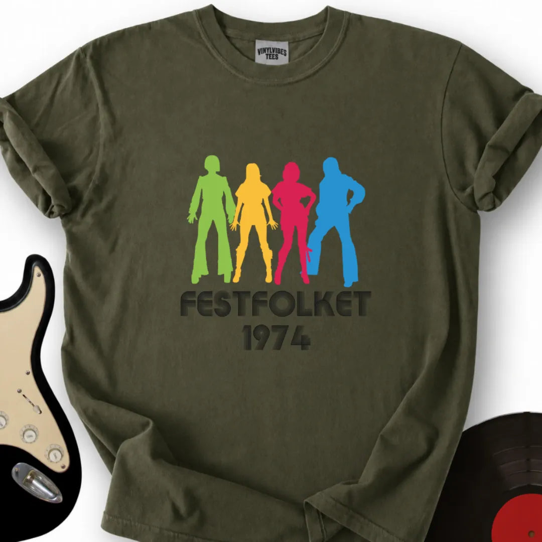 Printify T-Shirt S / Military Green FESTFOLKET T-Shirt