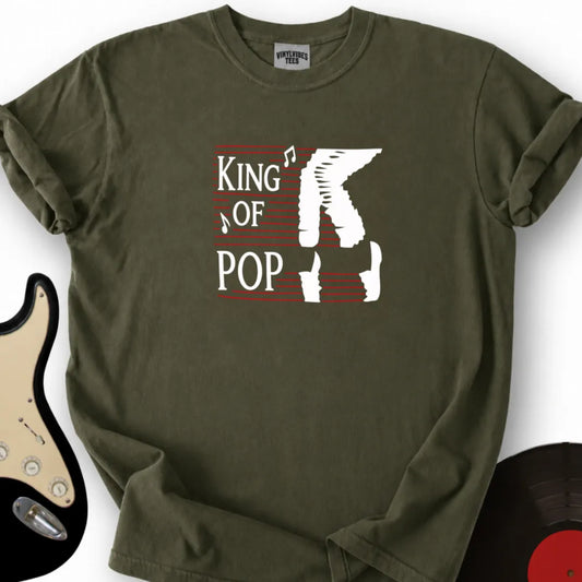 Printify T-Shirt S / Military Green King Of Pop T-Shirt