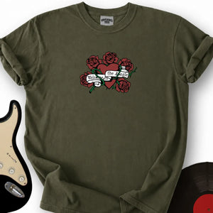 Printify T-Shirt S / Military Green November Rose T-Shirt