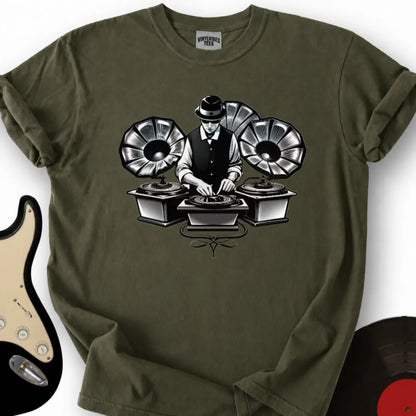 Printify T-Shirt S / Military Green Oldskool DJ