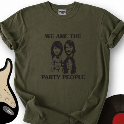 Printify T-Shirt S / Military Green Party People T-Shirt