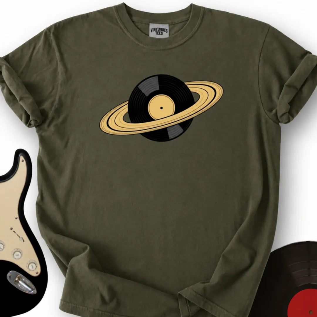 Printify T-Shirt S / Military Green Ring Around The Record T-Shirt
