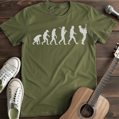 Printify T-Shirt S / Military Green Rock Evolution Grey T-Shirt