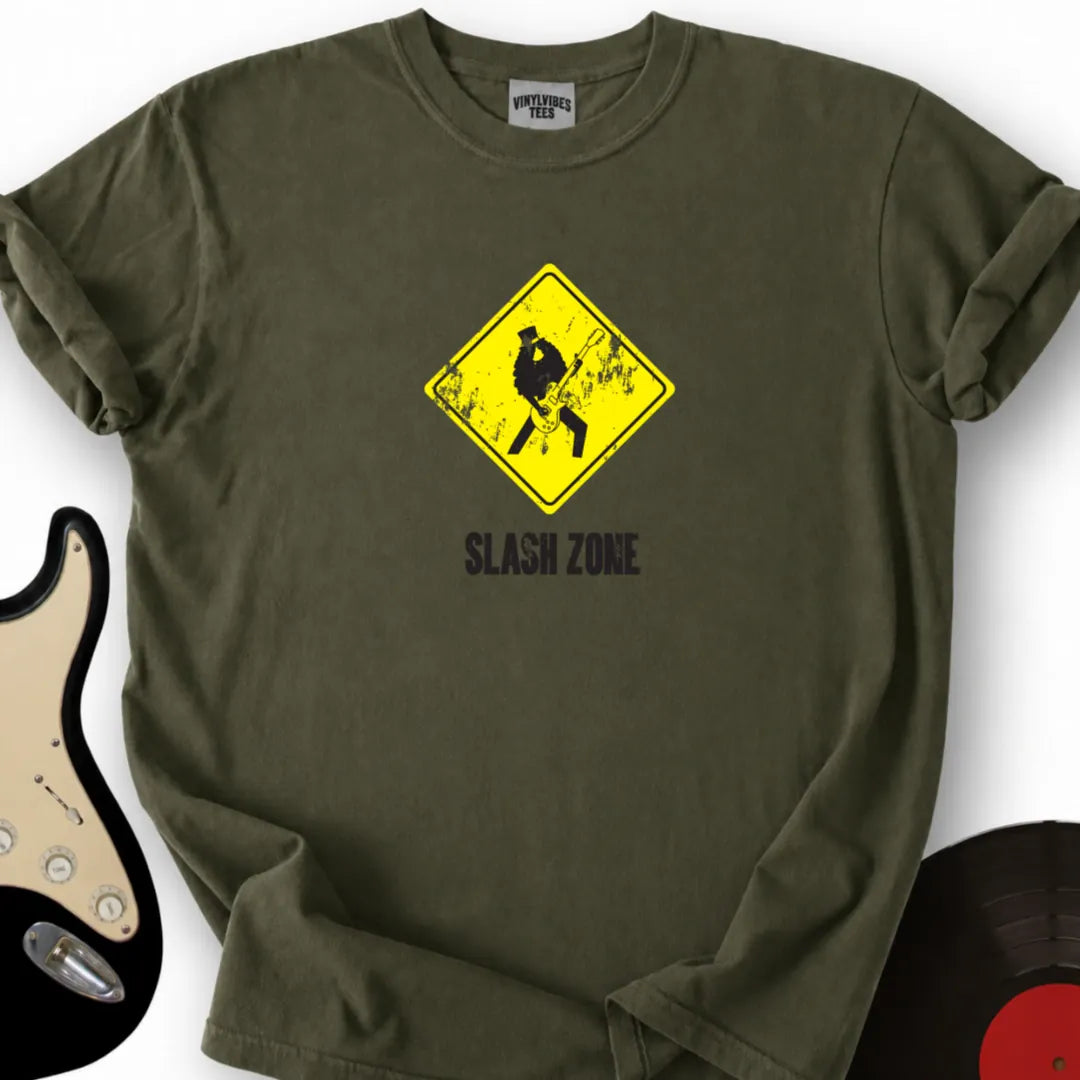 Printify T-Shirt S / Military Green Slash Zone T-Shirt