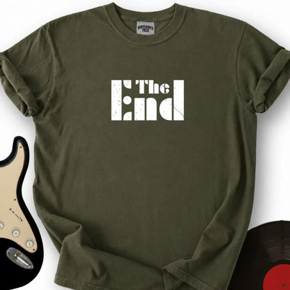 Printify T-Shirt S / Military Green The End T-Shirt