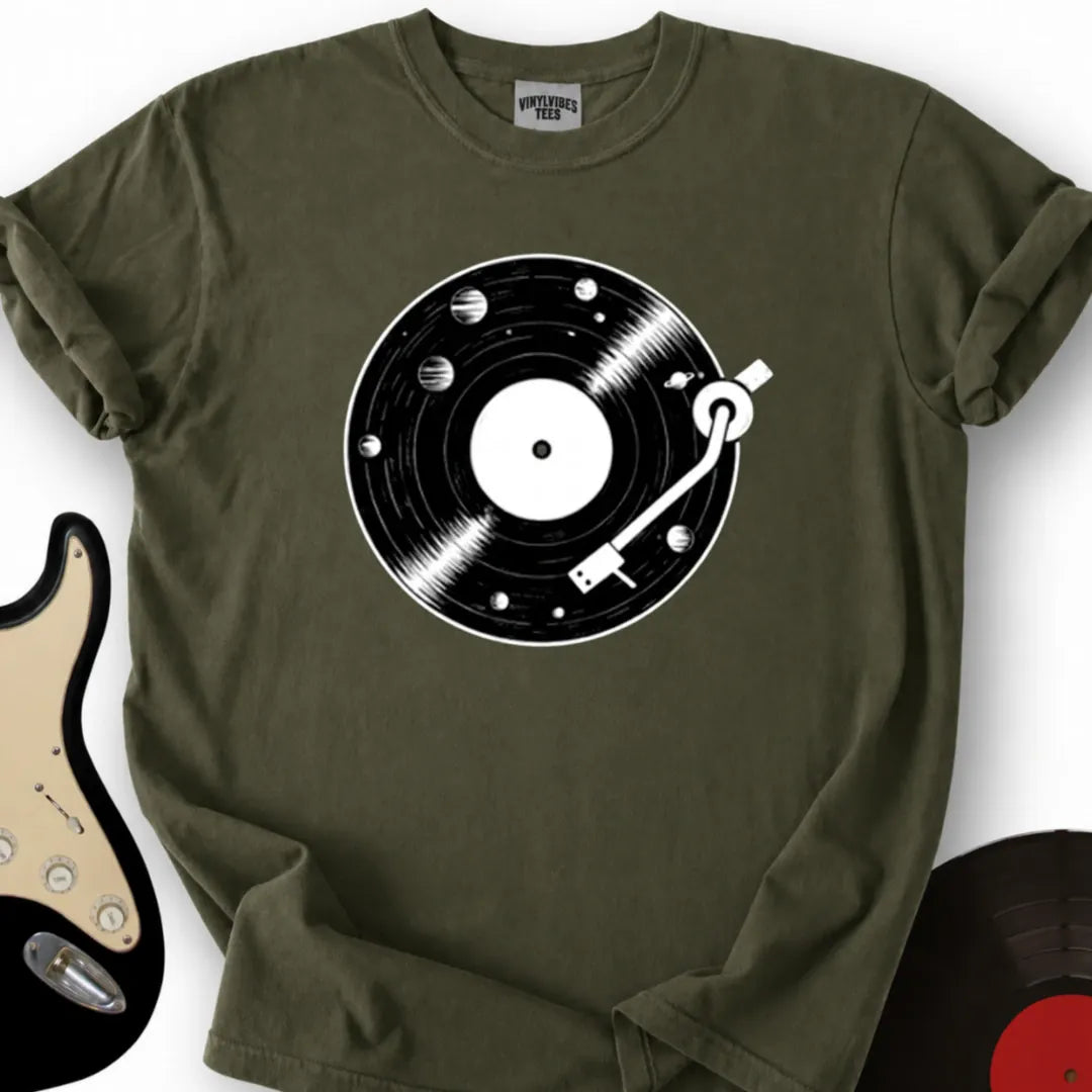 Printify T-Shirt S / Military Green The Space Disco T-Shirt