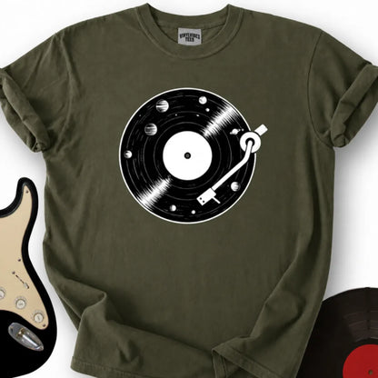 Printify T-Shirt S / Military Green The Space Disco T-Shirt