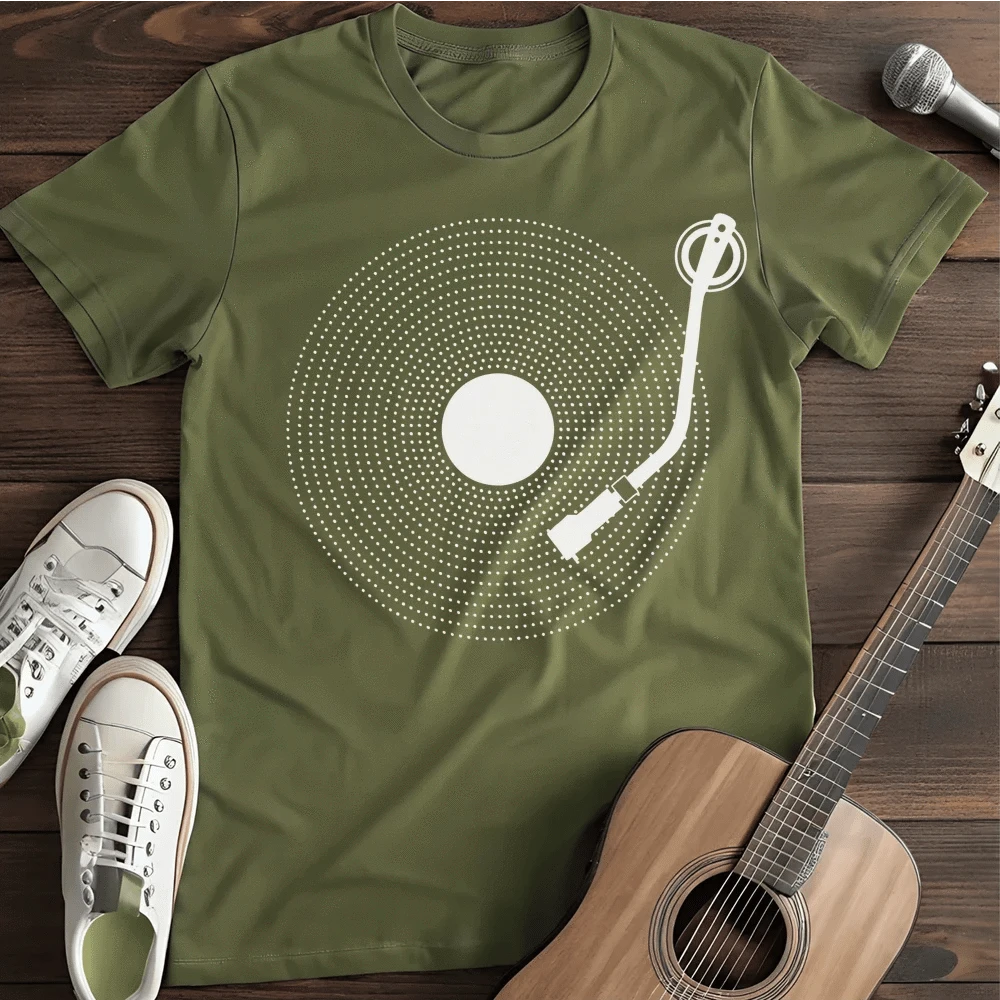 Printify T-Shirt S / Military Green Vinyl Dots T-Shirt