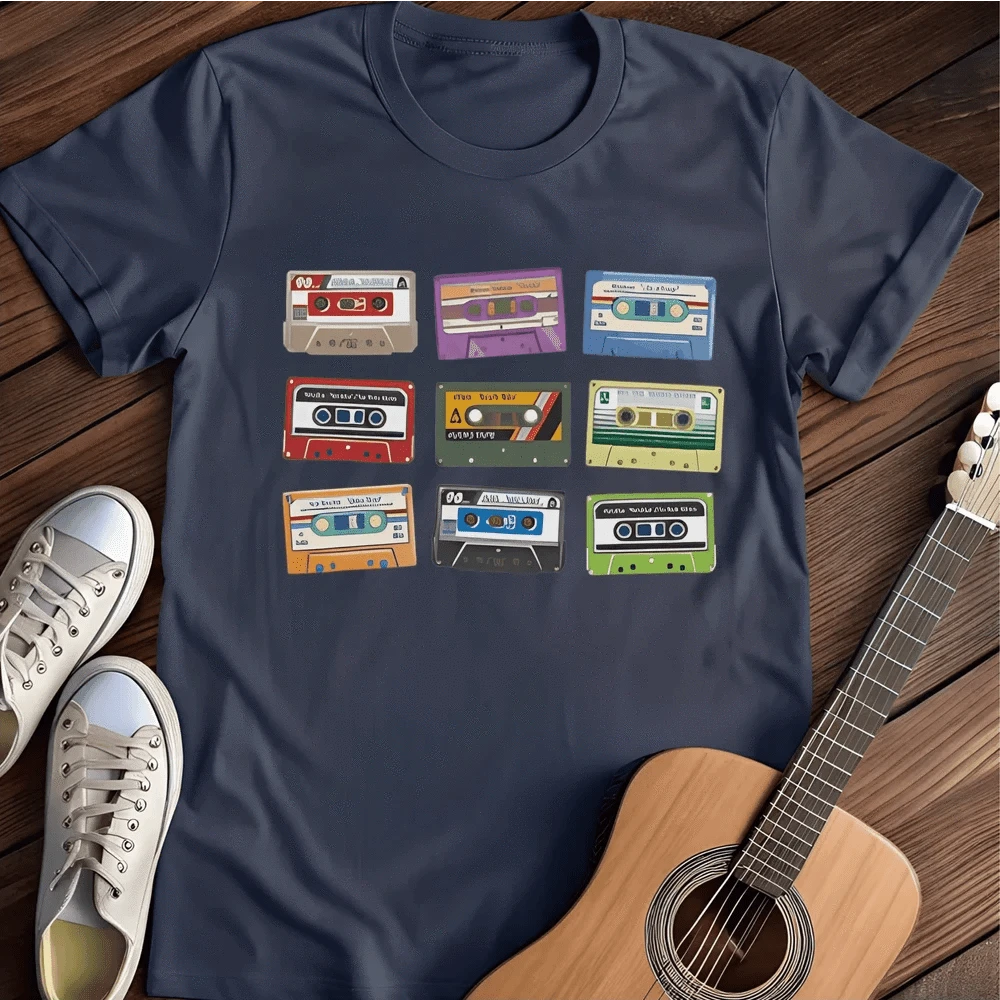 Printify T-Shirt S / Navy 9 Times Oldskool T-Shirt