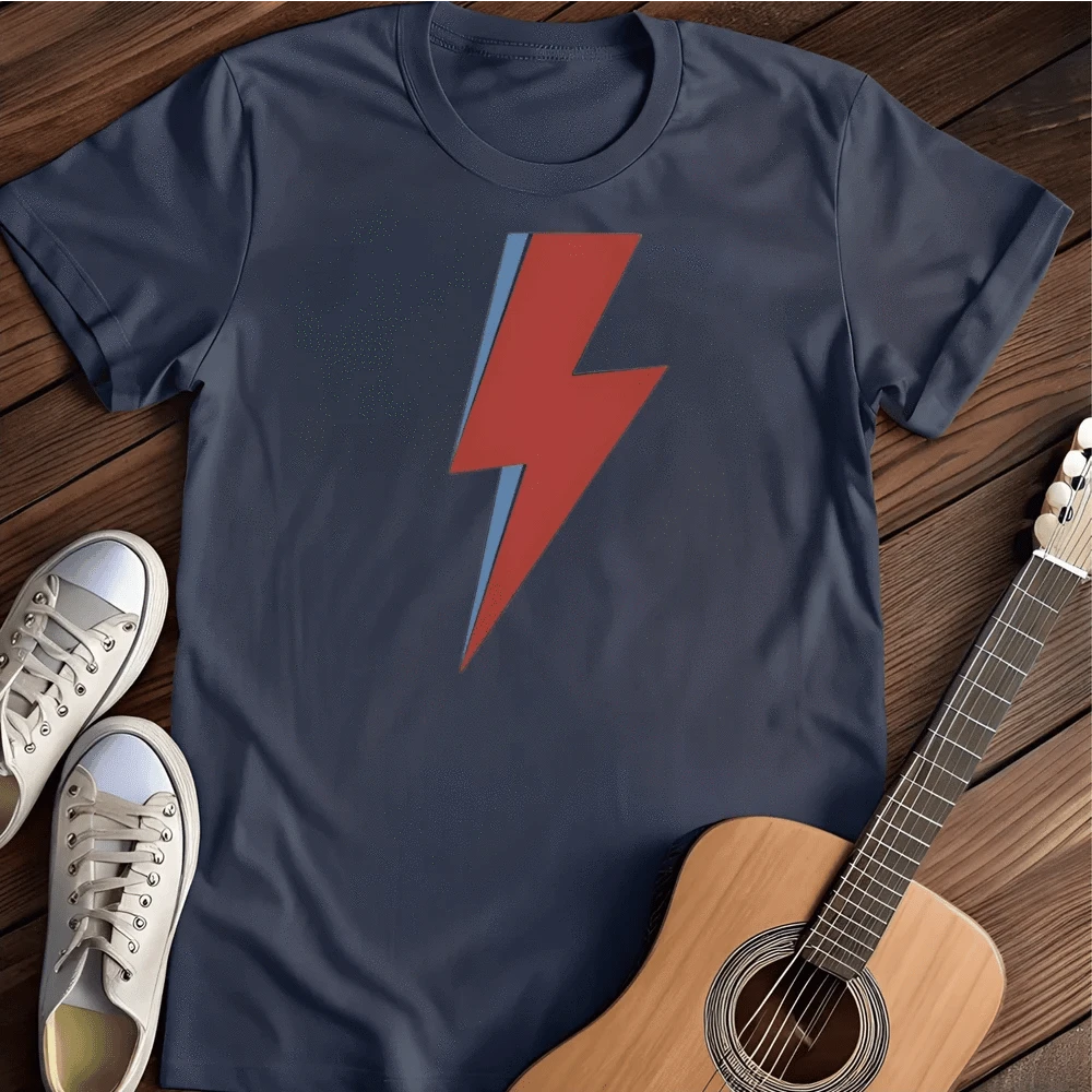 Printify T-Shirt S / Navy Bowie`s Bolt T Shirt