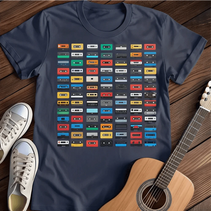Printify T-Shirt S / Navy Casette Hoarder T-Shirt