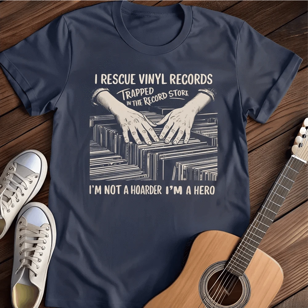 Printify T-Shirt S / Navy I`m A Hero T Shirt