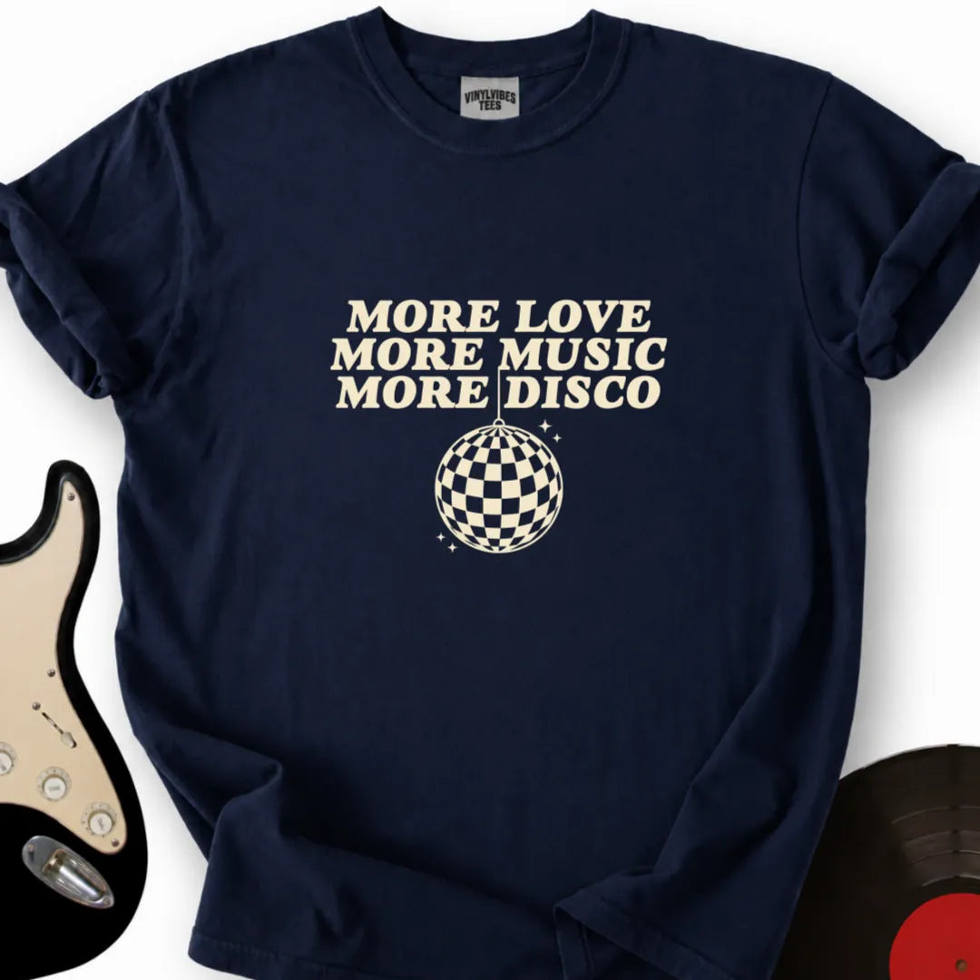 Printify T-Shirt S / Navy MORE DISCO T-Shirt