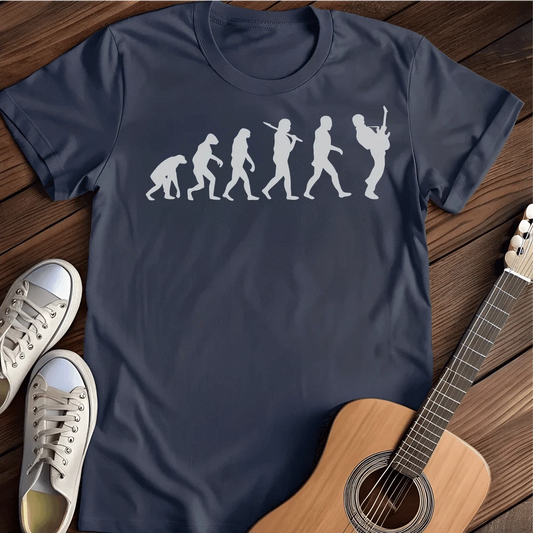 Printify T-Shirt S / Navy Rock Evolution Grey T-Shirt
