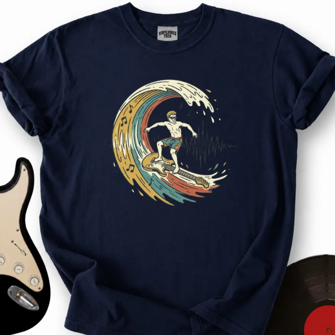 Printify T-Shirt S / Navy Sonic Surfer T-Shirt